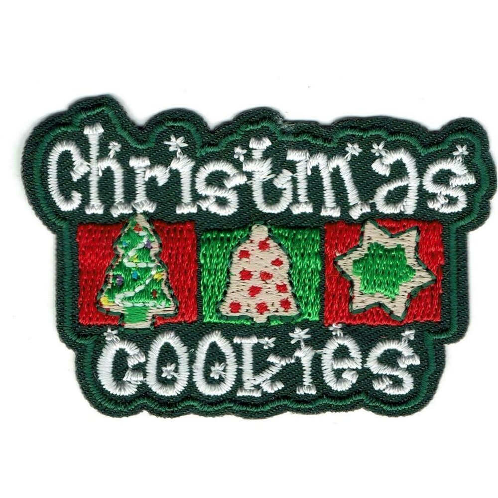Girl Cub Boy CHRISTMAS COOKIES Fun Patches Crests Badge SCOUTS GUIDES baking